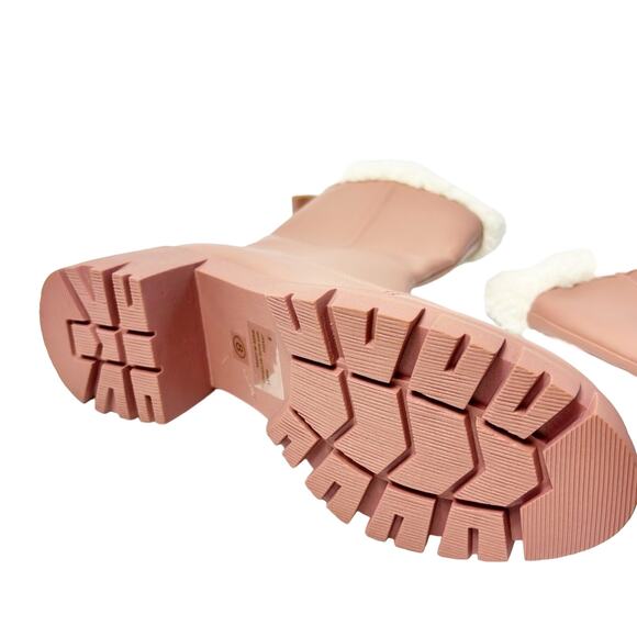 CAPE ROBBIN WIATT WOMEN SHERPA FAUX FUR BOOTS SIZE 8 NEW WITHOUT BOX - Picture 3 of 7